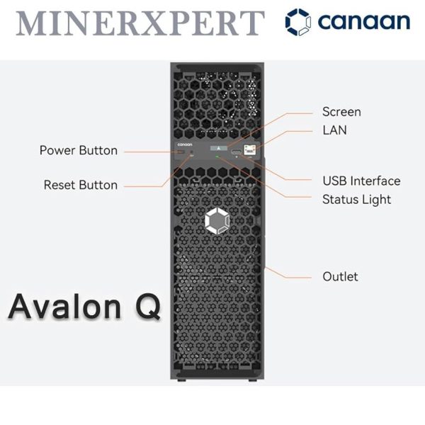 Canaan Avalon Q 90TH/s BTC Miner 18.6J/TH 1674W ASIC Miner